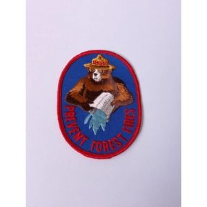 Vintage Smokey The Bear Patch "Prevent Forest Fires!" New Old Stock (1@4)